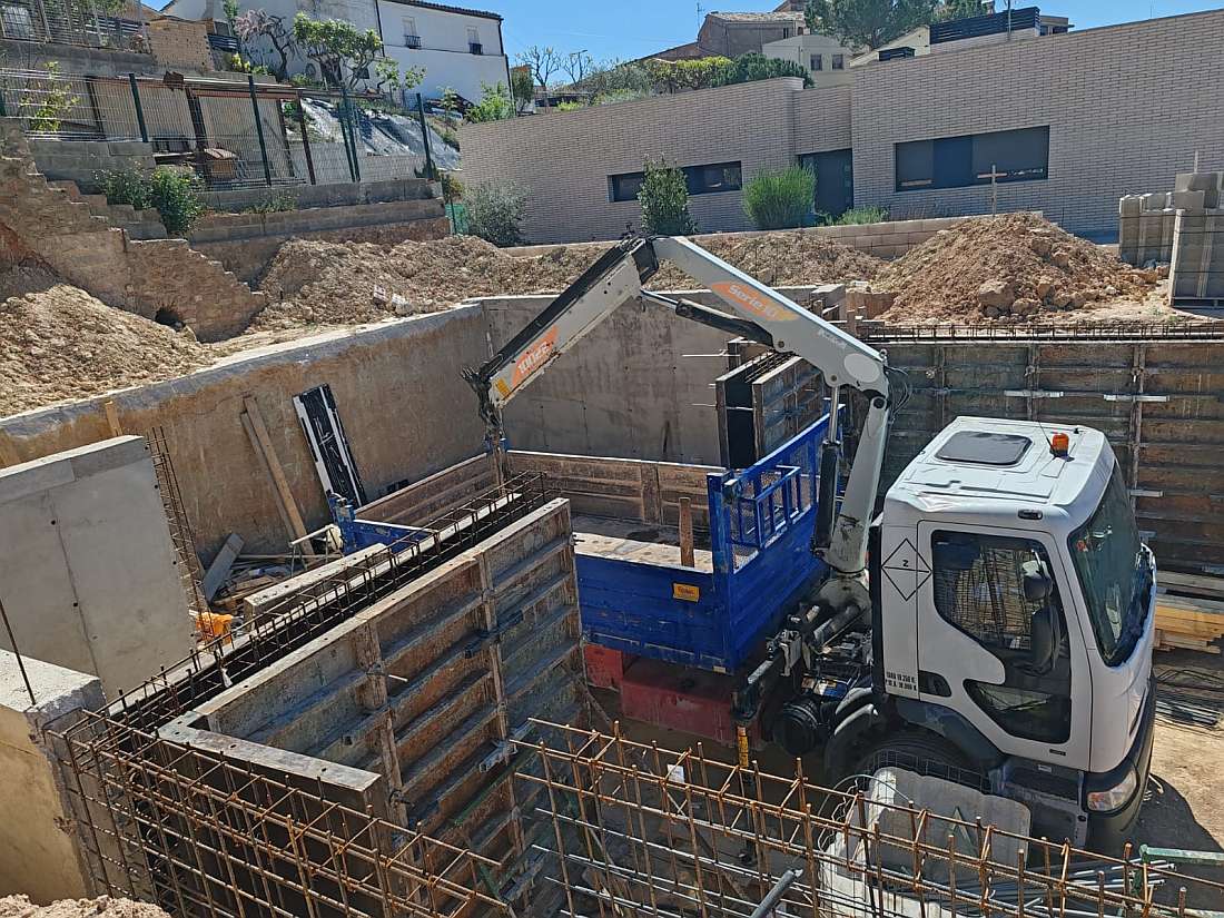 Moviment de terres i cimentació d'obra nova a Barcelona